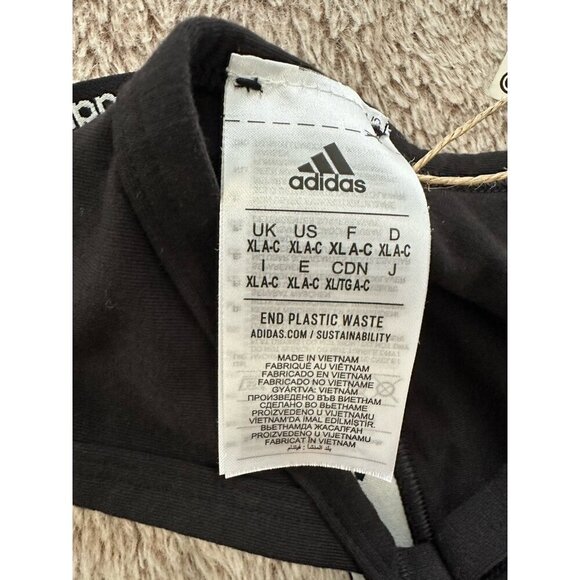 Adidas Purebare Light-Support Bra HA0067 - Black XL New - Picture 13 of 14